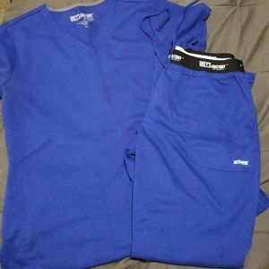 Greys Anatomy Barco Blue Scrub set.